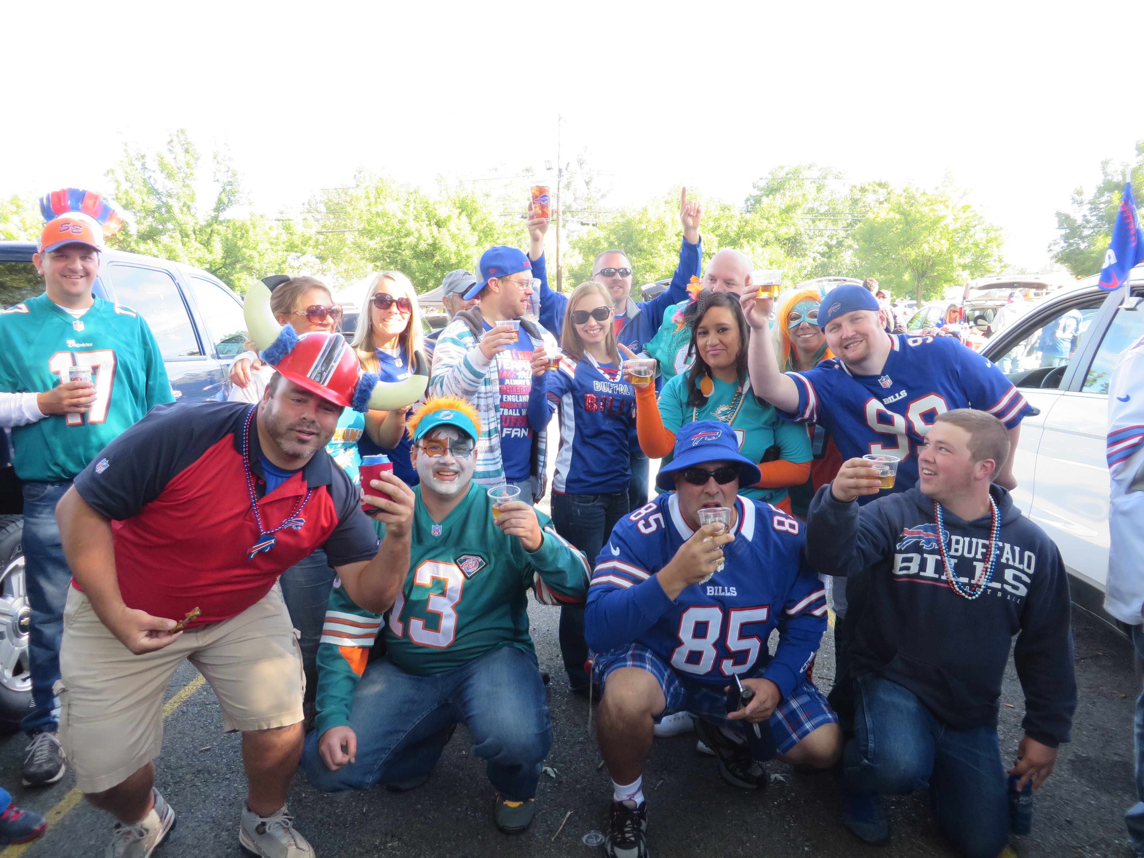 Bills and Dolphins fans