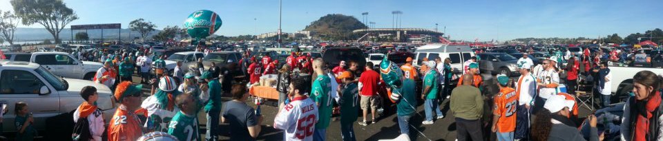 Dolphin fans at Candlestick