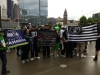 Raider fans get ready to march at New Orleans Creole in Seattle